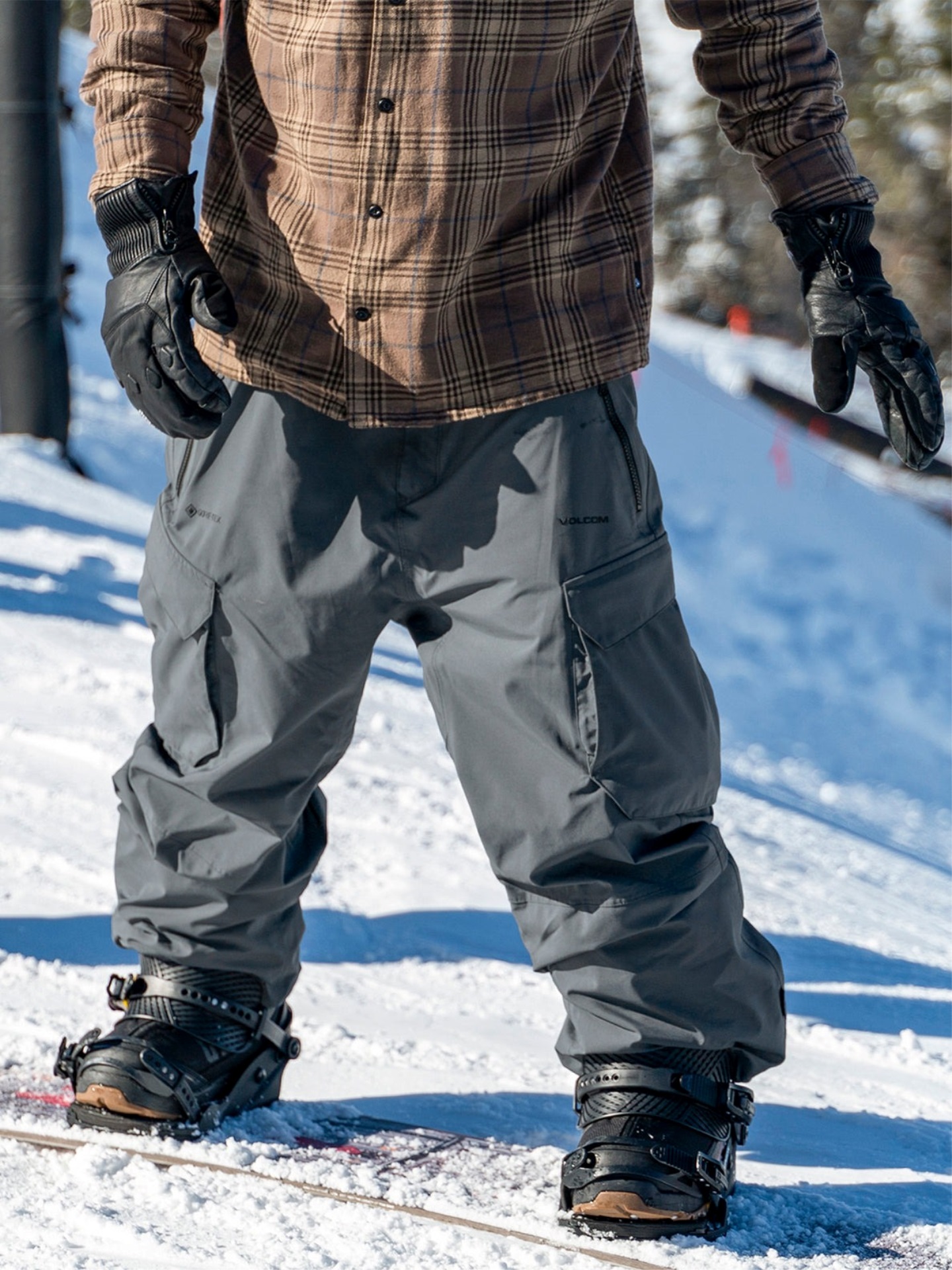 Volcom Men's Stone Stretch Gore-Tex Pant 滑雪褲- Dark Grey - ALL