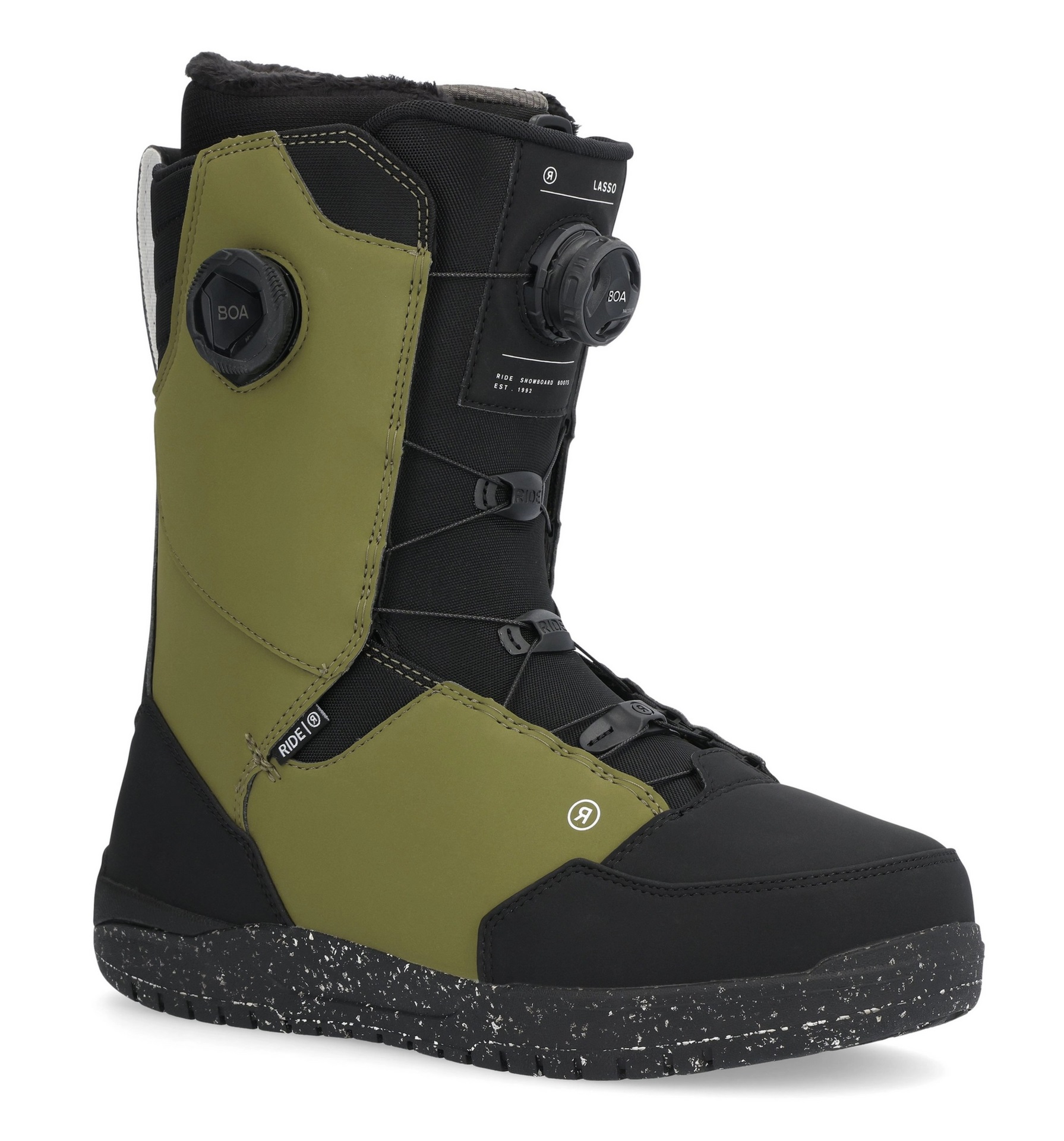RIDE Lasso Men's Snowboard Boots 24/25 男款雪鞋- Olive - ALL RIDE