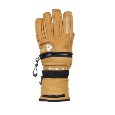 Hand Out Baldface Guide Gloves 皮革滑雪手套- Tan - ALL RIDE SKATE