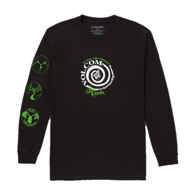 Volcom Entertainment The Garden Long Tee 長袖T恤- Black - ALL RIDE