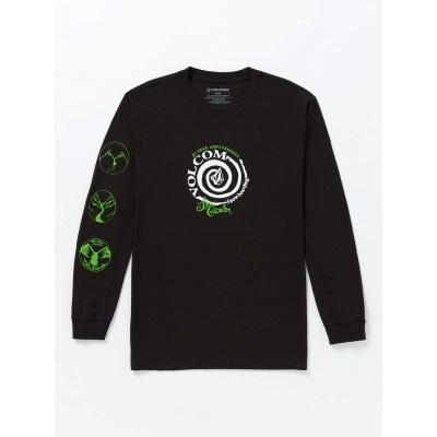 Volcom Entertainment The Garden Long Tee 長袖T恤- Black - ALL RIDE