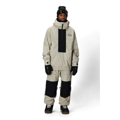 686 Unisex Ghost 2.5L Anorak 半開襟式滑雪外套- Limestone Ripstop