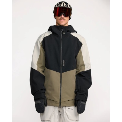 Volcom Men's Brighton Full Zip Jacket 滑雪外套- Military - ALL