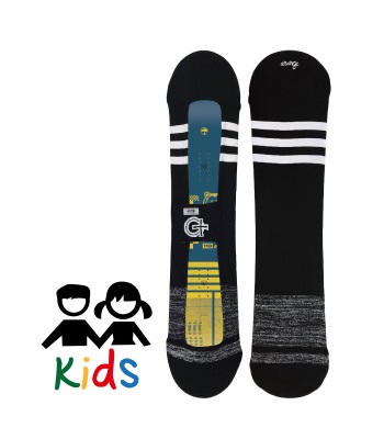 Orange Knit solecover Kids - black 兒童簡易雪板套