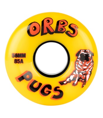 Orbs Wheels PUGS 56mm 85a - yellow 技術板輪子