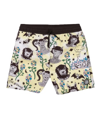 Volcom Big Boy's Surf Vitals Ozzy Trunks 大童款衝浪褲 - Yellow