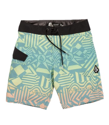 Volcom Big Boy's Mod Ringer Trunks 大童款衝浪褲 - Shadow Lime