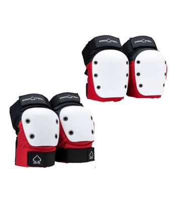 Pro-Tec Knee/Elbow Pad Set - Red 成人滑板護具組