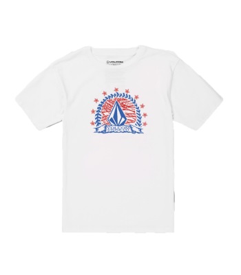 Volcom Big Boy's Huskerdont T-shirt 大童款短袖T恤 - White