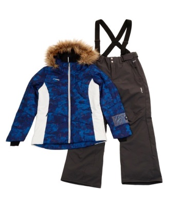 Phenix Women's Quilted Two-Piece 滑雪衣褲 - Navy