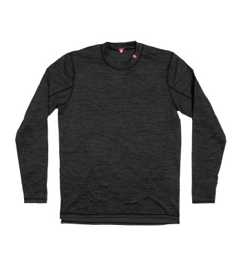 Airhole Women's Waffle Fleece Thermal Top 透氣網格刷毛排汗衣 - Black