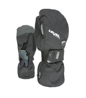 Level Biomex Protection Half Pipe Gore-Tex Mitt 護腕滑雪手套 - Black