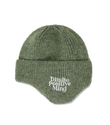 Dimito Knit Ear Beanie 遮耳毛帽 - Khaki