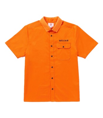 Volcom Tokyo True FA Yusuke Pocket Sleeve Shirt 短袖襯衫 - Orange