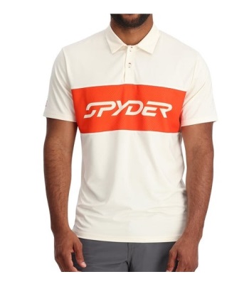 Spyder Men's Olson Polo 短袖透氣運動衫 - Greige