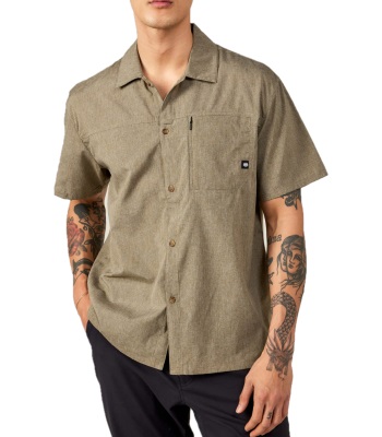 686 Men's Canopy Woven Shirt 輕質透氣短袖襯衫 - Heather Dusty Fatigue