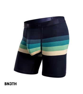 BN3TH Classic Boxer Brief Print 3D立體囊袋內褲 經典天絲系列 - 復古條紋深青