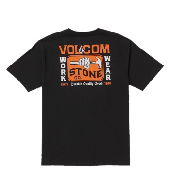 Volcom Men's Workwear Nailed T-shirt 短袖T恤 - Black