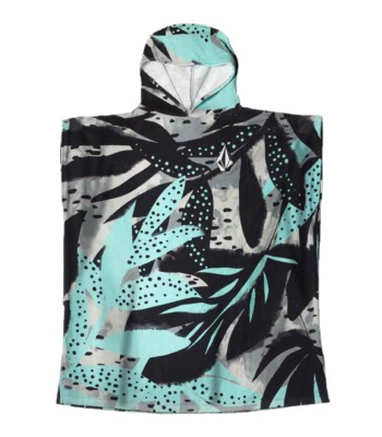 Volcom Hooded Changing Towel 浴巾衣/毛巾衣 - Aqua/Black