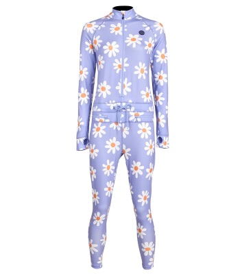 Airblaster Women's Hoodless Ninja Suit 連身款排汗衣褲 - Thistle Big Daisy