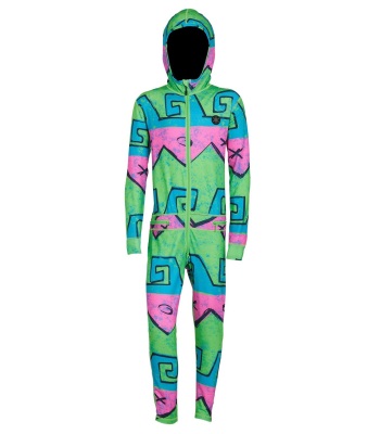 Airblaster Youth Ninja Suit 兒童款連身排汗衣褲 - Hot Wave