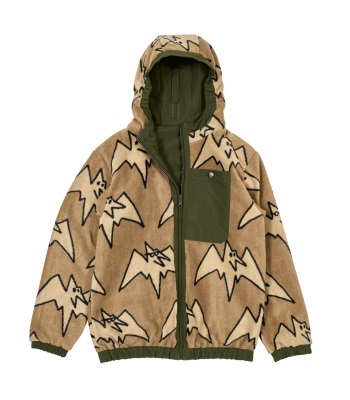 Airblaster Youth Double Puffling Jacket 兒童款雙面羊羔絨外套 - Tan Big Terry