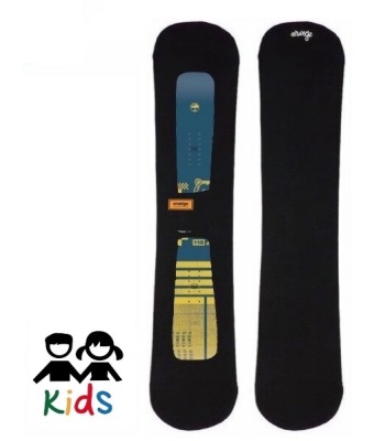Orange Knit Sole Cover Kids 兒童款簡易雪板袋 - Black