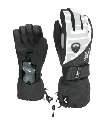 Level Women's Biomex Protection Butterfly Glove 護腕滑雪手套 - Anthracite White