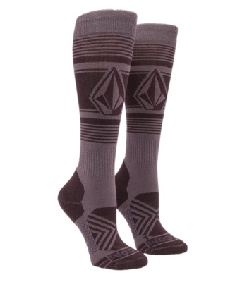 Volcom Women's Stone Lines OTC Socks 滑雪襪 - Dusty Lavender