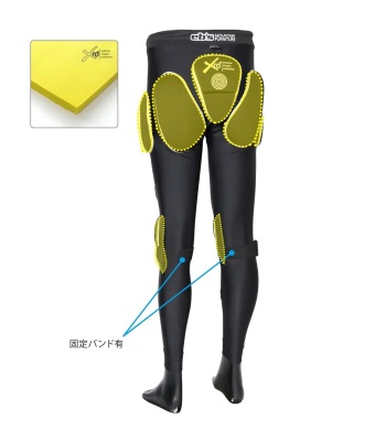 Eb's Women's Slim Protect Long XRD® 女款防摔長褲 - Black