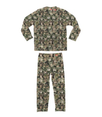 Airhole Junior Milk Fleece Thermal Set 兒童款抓絨保暖排汗衣褲 - Monkey Camo