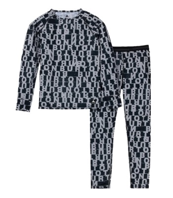 Burton Kid's Lightweight Base Layer Set 兒童款排汗衣褲 - Lined Letters