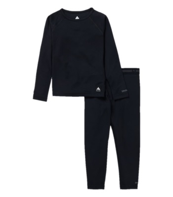 Burton Toddler's Lightweight Base Layer Set 幼兒款排汗衣褲 - True Black