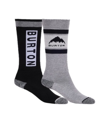 Burton Kid's Weekend Midweight Socks 兒童款滑雪襪 - Black (2-Pack)
