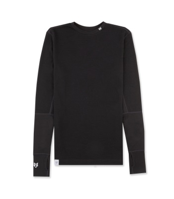 Woolf Women's Nibbi Performance Base Layer Shirt 羊毛排汗衣 - Black