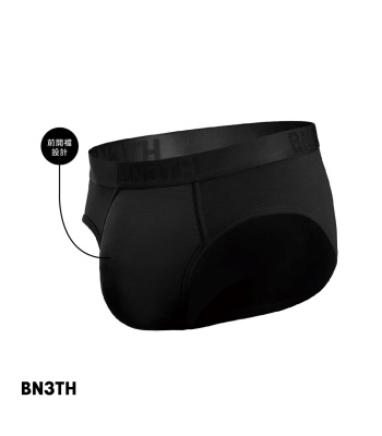 BN3TH Classic Brief Solid With Fly 3D立體囊袋內褲 經典天絲前開襠三角褲 - 瞬黑