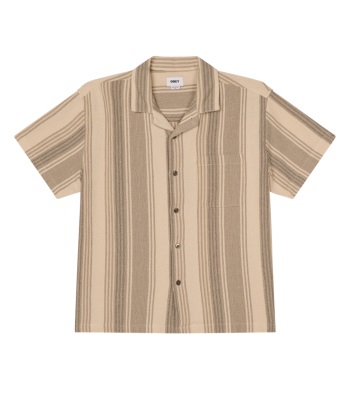Obey Wovens Frazer Shirt 棉質短袖條紋襯衫 - Birch Multi