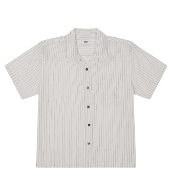 Obey Wovens Donnie Shirt 短袖條紋襯衫 - White Multi