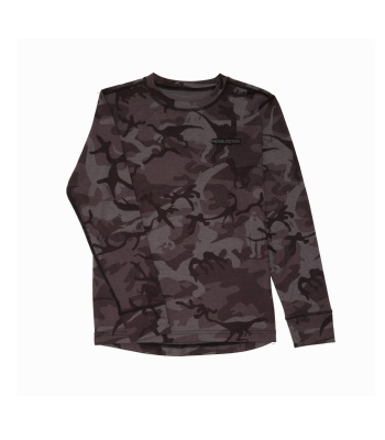 Airblaster Youth Base Layer Top 兒童款排汗衣 - Black Dinoflage