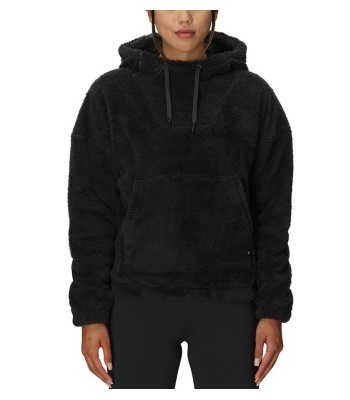686 Women's Sherpa Hoody 羊羔絨連帽中層衣 - Black