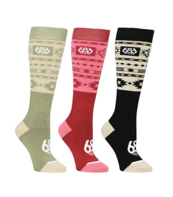 686 Women's Southwest Socks 滑雪襪 (3-Pack)