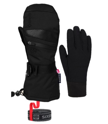 686 Women's Gore-Tex Gauntlet Mitt 三合一滑雪手套(附內層) - Black