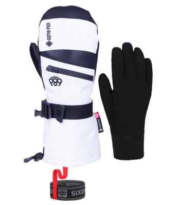 686 Women's Gore-Tex Gauntlet Mitt 三合一滑雪手套(附內層) - White
