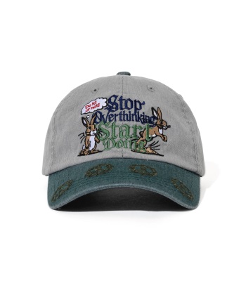 Bsrabbit Overthinking Cotton Cap 潮流帽 - Khaki Grey
