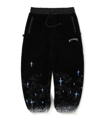 Bsrabbit Smoking Rabbit Fleece Wide Jogger Pants 保暖抓絨長褲