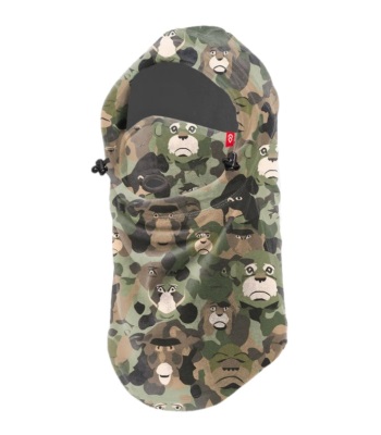 Airhole Airhood Junior | Milk Fleece 兒童款保暖頭套 - Monkey Camo