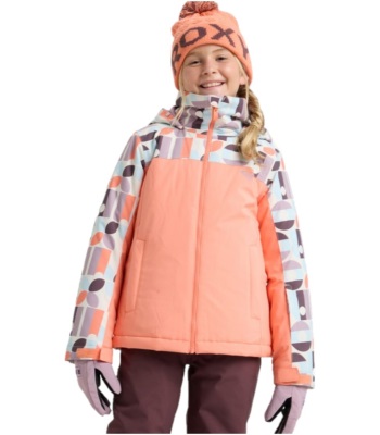 Roxy Girl's Galaxy Snow Jacket 青少女款滑雪外套 - White Winter