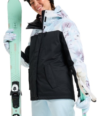 Roxy Women's Jetty Block Jacket 滑雪外套 - Ice Blue
