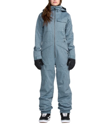 Volcom Women's Shiloh Snow Suit 連身款雪衣褲 - Denim