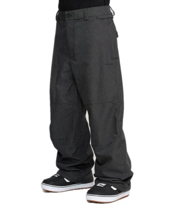 Volcom Men's Snow Billow Pant 滑雪褲 - Black Denim